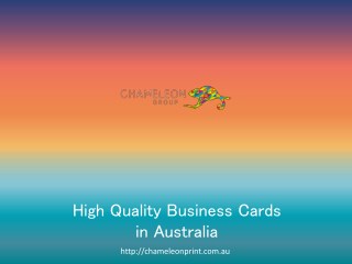 High Quality Business Cards in Australia