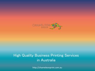 High Quality Business Printing Services in Australia