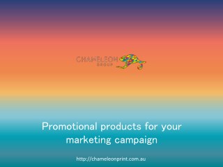 Promotional products for your marketing campaign