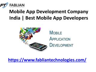 Mobile App Development Company in India