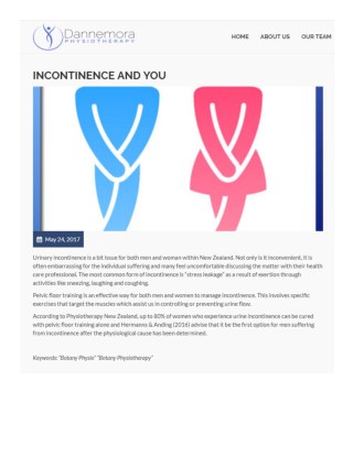 Know All About About Urinary Incontinence - Physio Botany