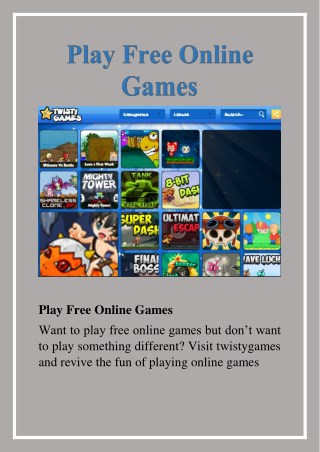 play free online games