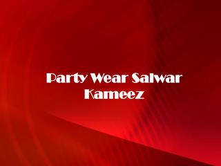Party Wear Salwar Kameez