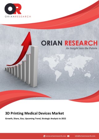 Trending Report on 3D Printing Medical Devices Market Analysis 2022