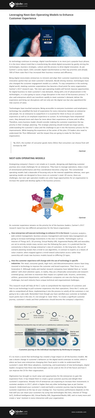 Leveraging Next-Gen Operating Models to Enhance Customer Experience