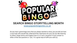 SEARCH BINGO STORYTELLING MONTH