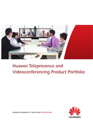 Huawei Telepresence and Videoconferencing Product Portfolio