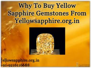 Why To Buy Yellow Sapphire Gemstones From Yellowsapphire.org.in