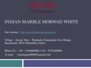Indian Marble Morwad White