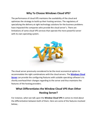 Windows Cloud VPS