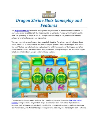 Dragon Shrine Slots