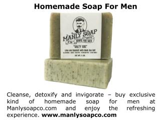 Natural Soap For Men
