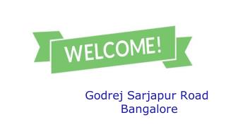 Godrej Sarjapur Road Bangalore