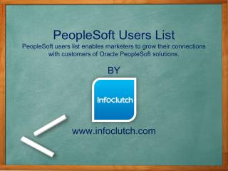 PeopleSoft Users List