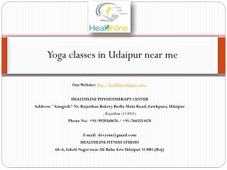 Yoga classes in Udaipur near me