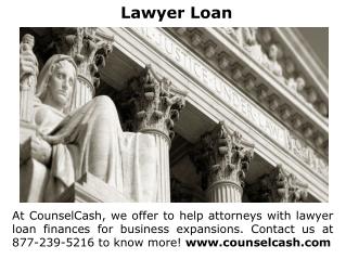 Lawsuit Loan Attorney