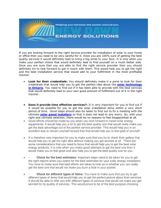 New Dawn Energy Solution - Solar Panel Installations