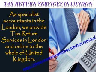 Affordable Tax Return Services Frim in London