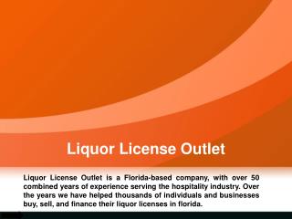 How Do You Get A Florida Liquor License