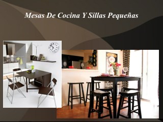 Mesas de cocina y sillas pequeñas