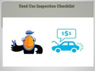 Used Car Inspection Checklist