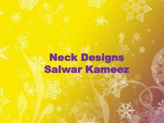 Neck Designs Salwar Kameez