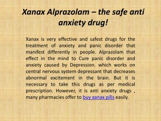 Buy Xanax (Alprazolam 1mg) Onlline With Paypal without Prescription | Medszee