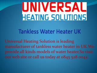 Tankless Water Heater UK