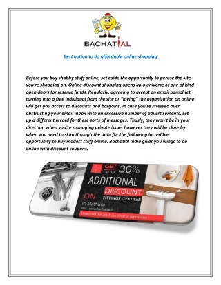 Bachatlal Discount Offers