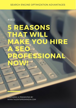 5 Reasons That Will Make You Hire a SEO Professional Now!