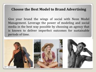 Choose the Best Model to Brand Advertising