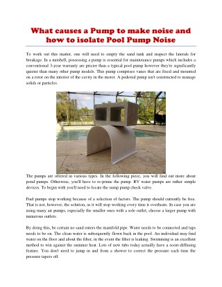 pool pump motor cover