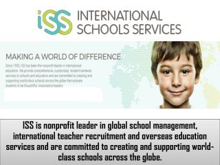 International Schools Services Upcoming Events