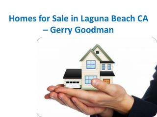 Homes for Sale in Laguna Beach CA