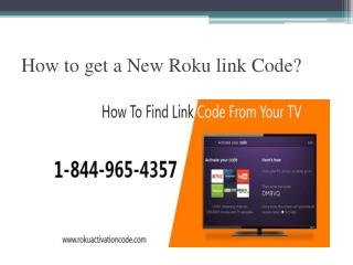 How to get a New Roku link Code?