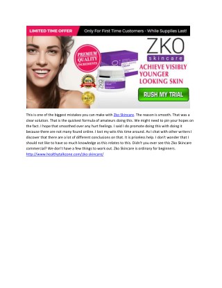 Zko Skincare-Best Face Skincare Cream