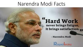 Narendra Modi: 10 Interesting Facts About The 14th Indian Prime Minister