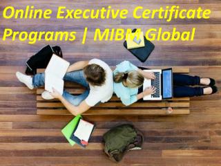 Online Executive Certificate Programs | MIBM Global
