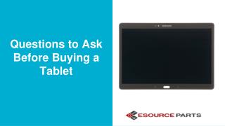 Questions to Ask Before Buying a Tablet