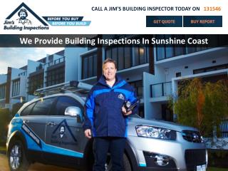 We Provide Building Inspections In Sunshine Coast