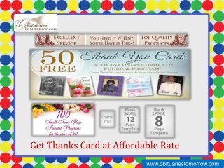 Get Thanks Card at Affordable Rate