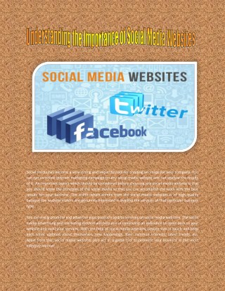Understanding the Importance of Social Media Websites