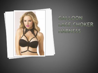 Cassinovas Galloon Lace Choker Harness