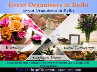 Event Organisers in Delhi