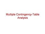 Multiple Contingency-Table Analysis