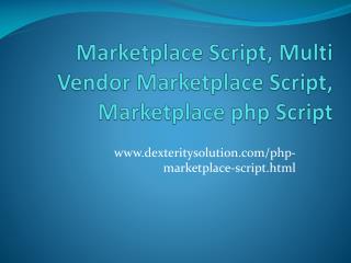 Marketplace Script, Multi Vendor Marketplace Script, Marketplace php Script