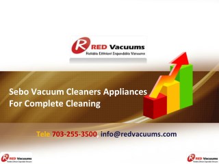 Sebo Vacuum Cleaners Appliances For Complete Cleaning