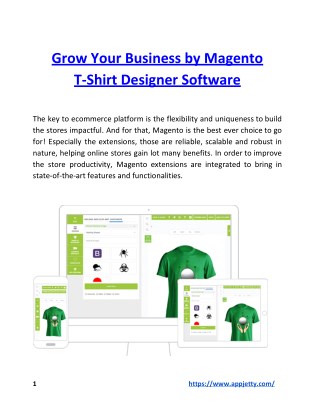 Grow Your Business by Magento T-Shirt Designer Software