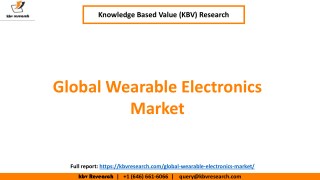 Global Wearable Electronics Market Size