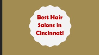 Best Hair Salons in Cincinnati